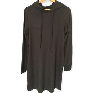 Lou & Grey Hoodie Dress XS Shift Lounge Brown Signaturesoft Cozy Beach Lagenlook